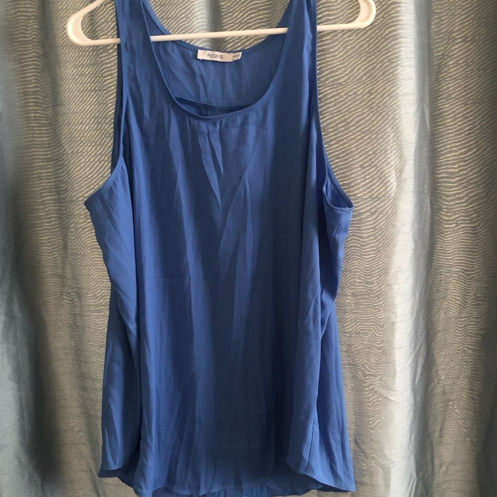 Ricki's XXL Blue Sleeveless Tank Top-perfect for summer or fall- new or like new - Picture 5 of 6